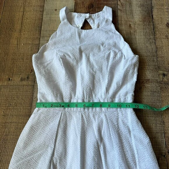 Lauren James White Sleeveless Dress With Keyhole Back XS - Picture 3 of 9
